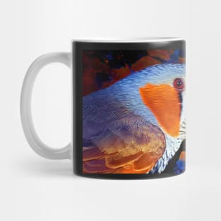 Zebra Finch Painted Mug